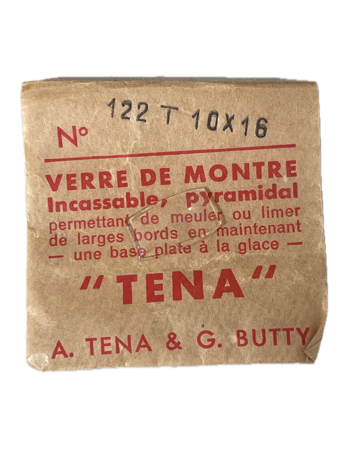 Verre de montre Plexi/Acrylique de forme N°1 à 250 TENA Incassable (Watch glass) – Image 123