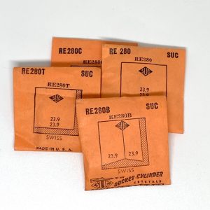 Verre montre SUC RE 280 B/C/T - Swiss 23,9x23,9 [NOS] (Watch crystal)