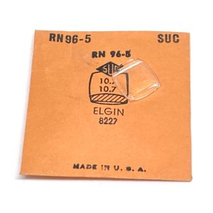 Verre montre SUC RN 96-5 - Compatible Elgin 8227 10,7x10,7 [NOS] (Watch crystal)