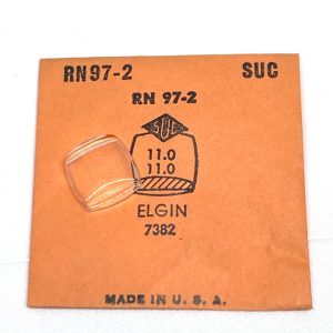 Verre montre SUC RN 97-2 Compatible GRUEN 7382 - 11x11 [NOS] (Watch crystal)