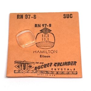 Verre montre SUC RN 97-8 Hamilton, Eileen - 11,1x11,1 [NOS] (Watch crystal)