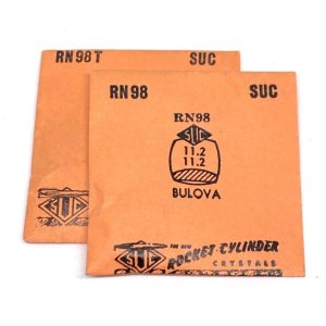 Verre montre SUC RN 98/98T - compatible Bulova 11,2x11,2 [NOS] Watch Crystal