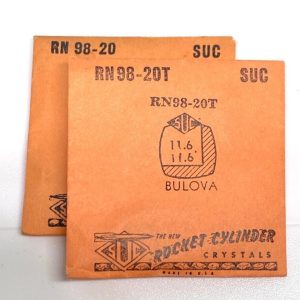Verre montre SUC RN 98-20/20T - compatible Bulova 11,6x11,6 [NOS] Watch Crystal