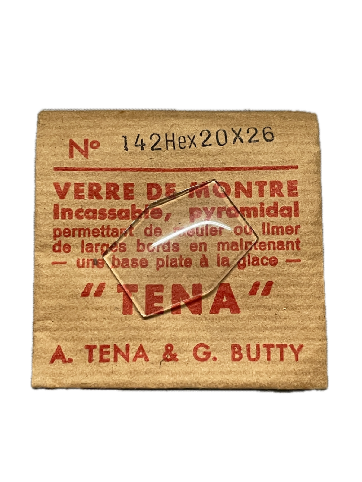 Verre de montre Plexi/Acrylique de forme N°1 à 250 TENA Incassable (Watch glass) – Image 143