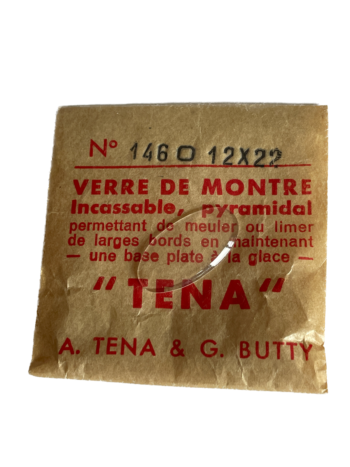 Verre de montre Plexi/Acrylique de forme N°1 à 250 TENA Incassable (Watch glass) – Image 147
