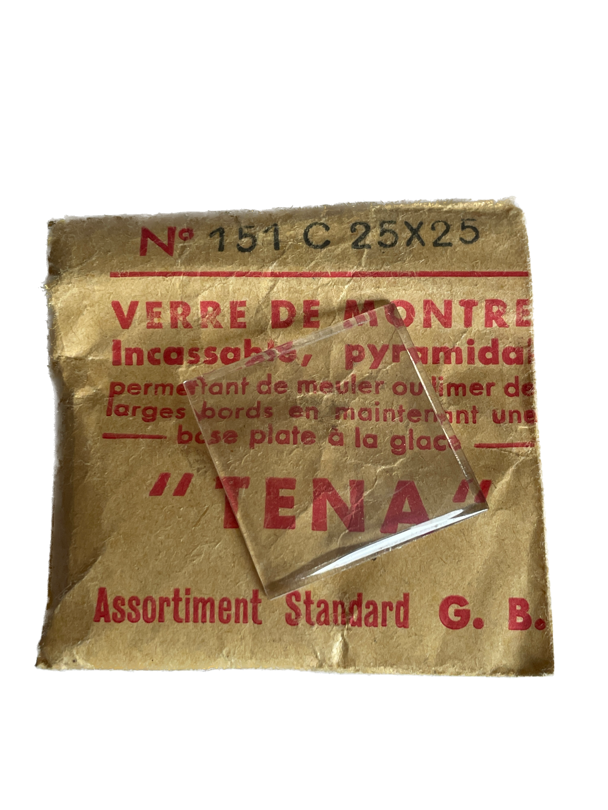 Verre de montre Plexi/Acrylique de forme N°1 à 250 TENA Incassable (Watch glass) – Image 152