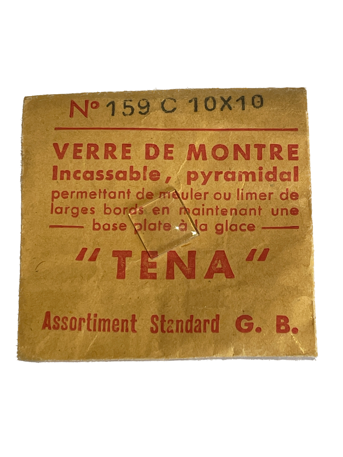 Verre de montre Plexi/Acrylique de forme N°1 à 250 TENA Incassable (Watch glass) – Image 160