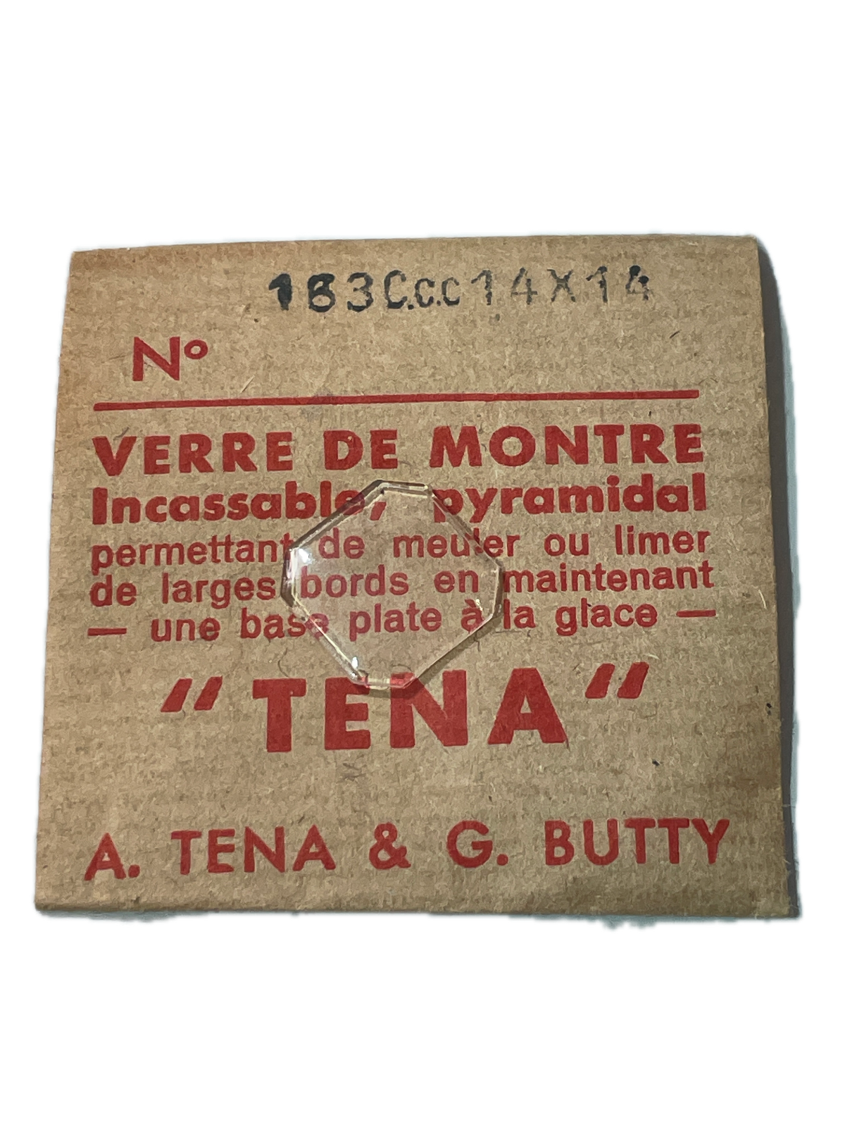 Verre de montre Plexi/Acrylique de forme N°1 à 250 TENA Incassable (Watch glass) – Image 164