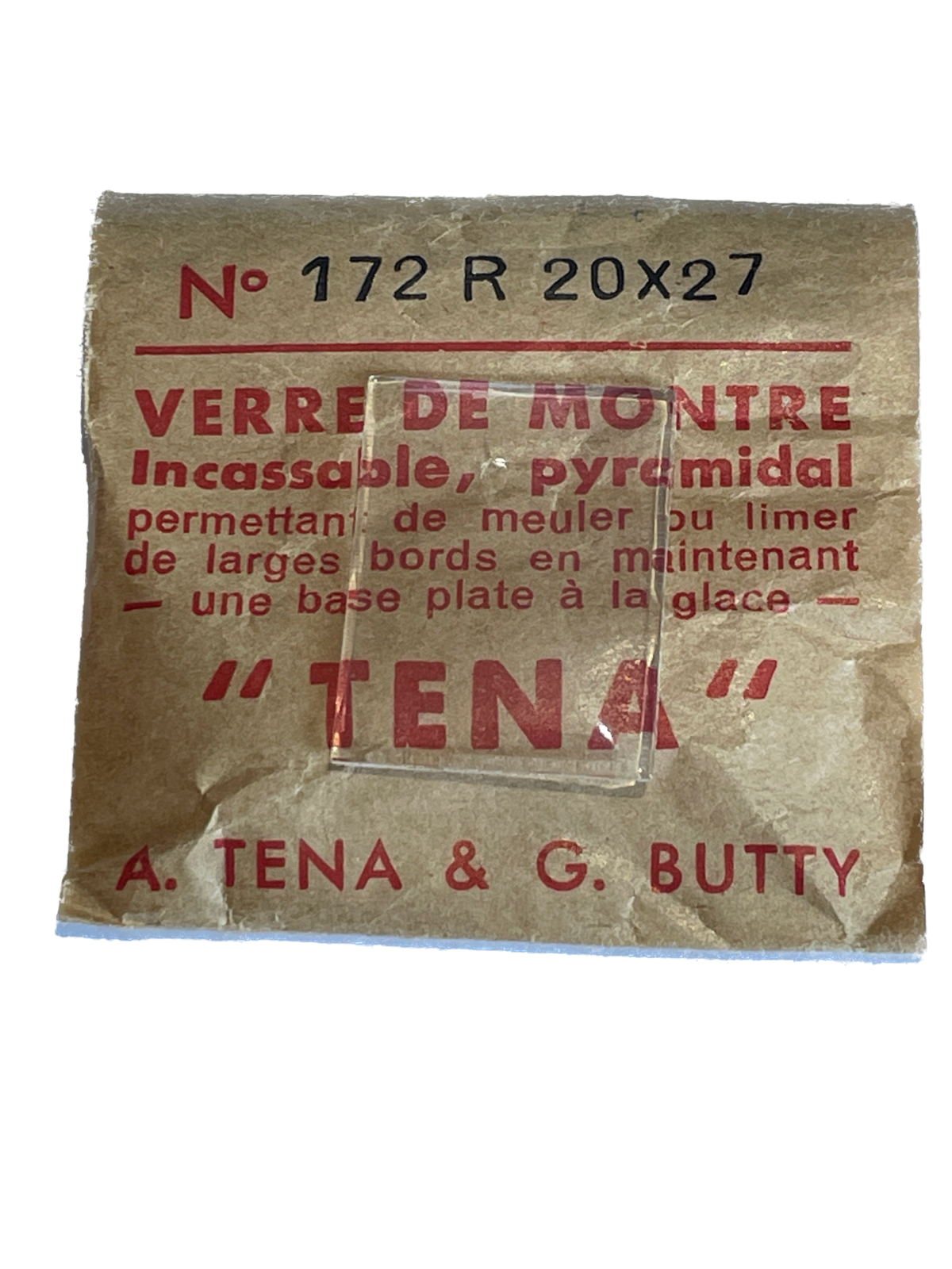 Verre de montre Plexi/Acrylique de forme N°1 à 250 TENA Incassable (Watch glass) – Image 173