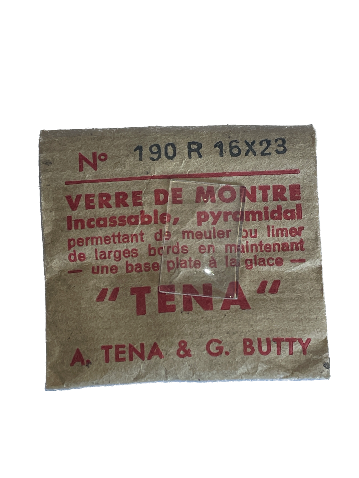Verre de montre Plexi/Acrylique de forme N°1 à 250 TENA Incassable (Watch glass) – Image 191