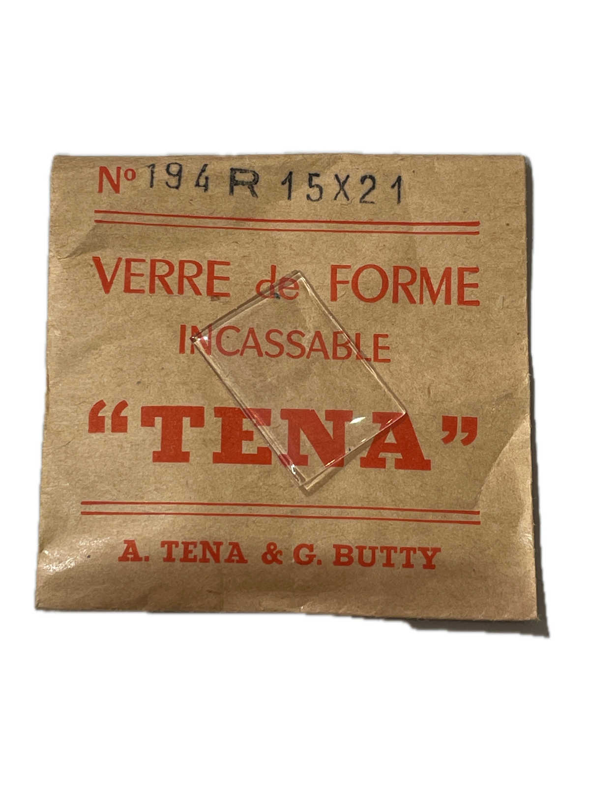 Verre de montre Plexi/Acrylique de forme N°1 à 250 TENA Incassable (Watch glass) – Image 195