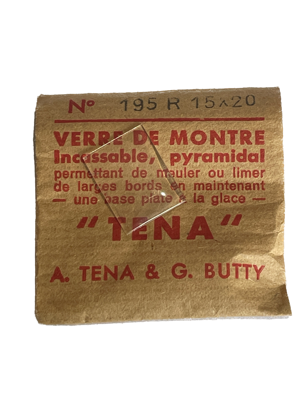 Verre de montre Plexi/Acrylique de forme N°1 à 250 TENA Incassable (Watch glass) – Image 196