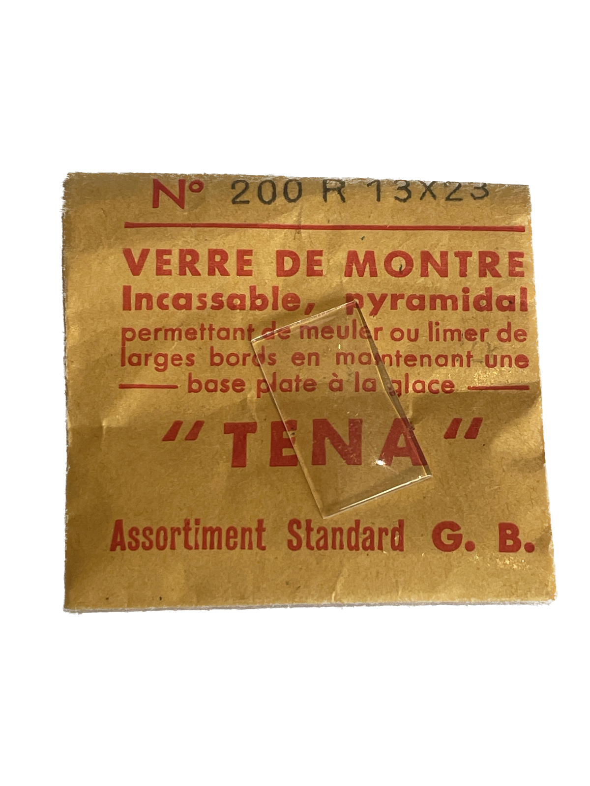 Verre de montre Plexi/Acrylique de forme N°1 à 250 TENA Incassable (Watch glass) – Image 201