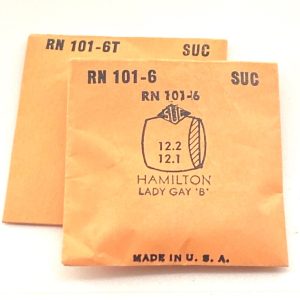 Verre montre SUC RN 101-6/6T-GRUEN 215/839 HAMILTON - 11,2x11,1 [NOS]