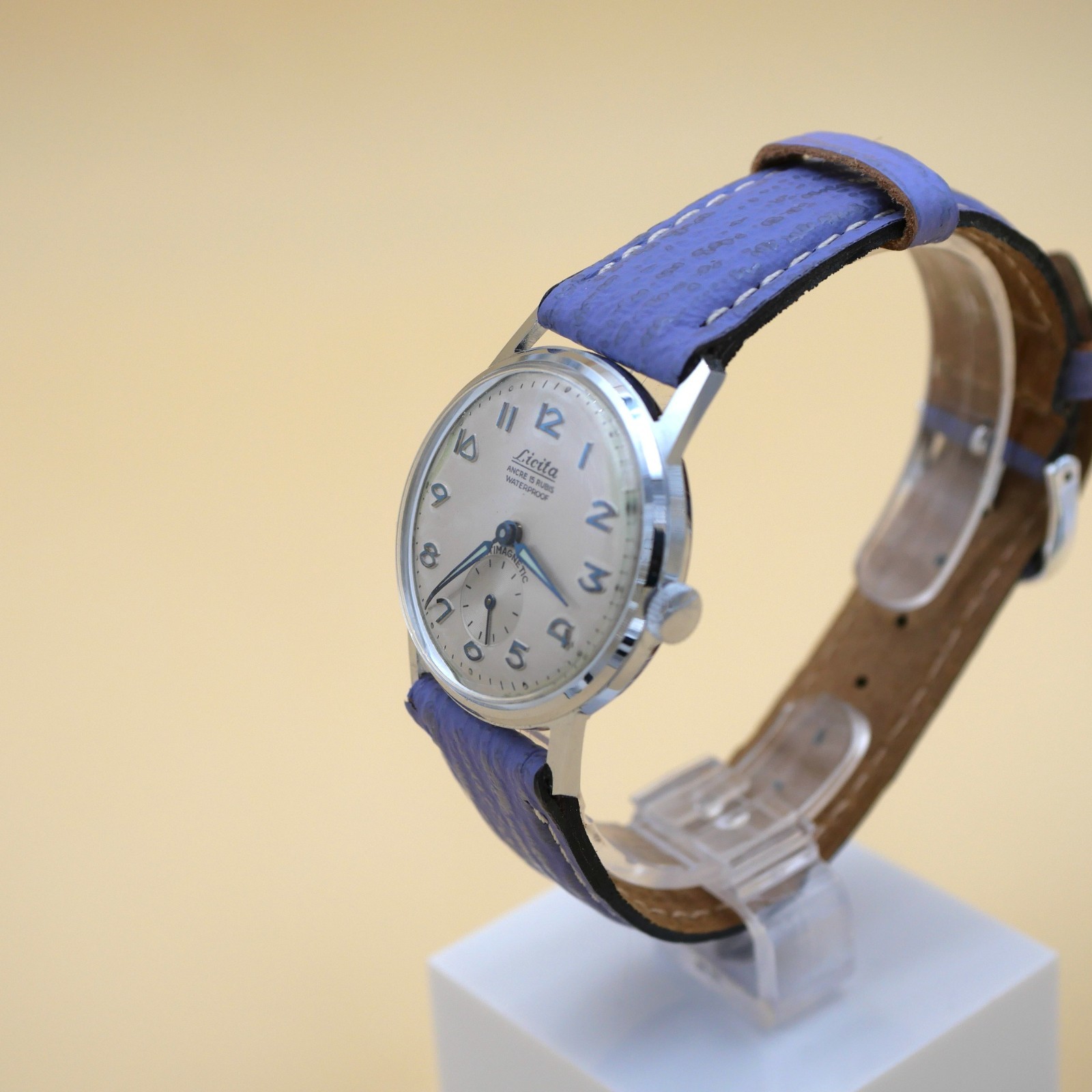Montre LICITA mécanique Vintage Waterproof 15 Rubis - Cupillard 233 - Contrôlée – Image 3