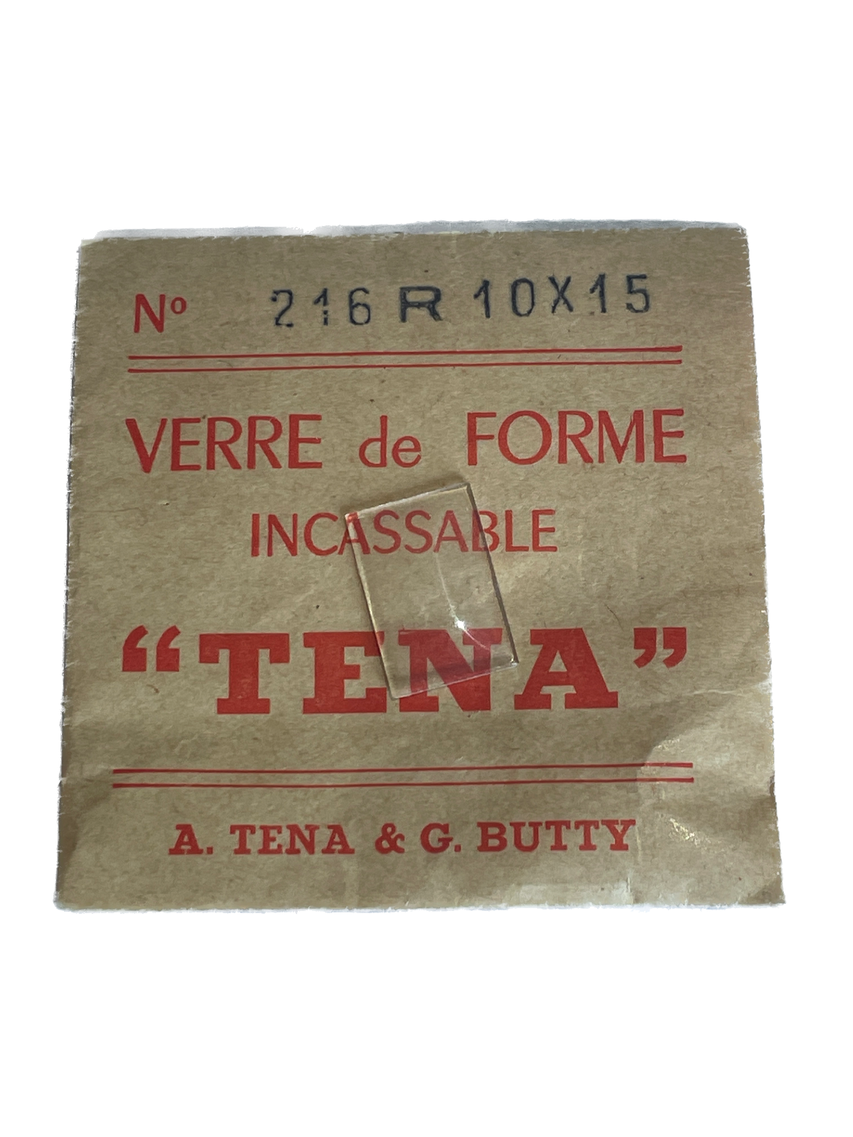 Verre de montre Plexi/Acrylique de forme N°1 à 250 TENA Incassable (Watch glass) – Image 217