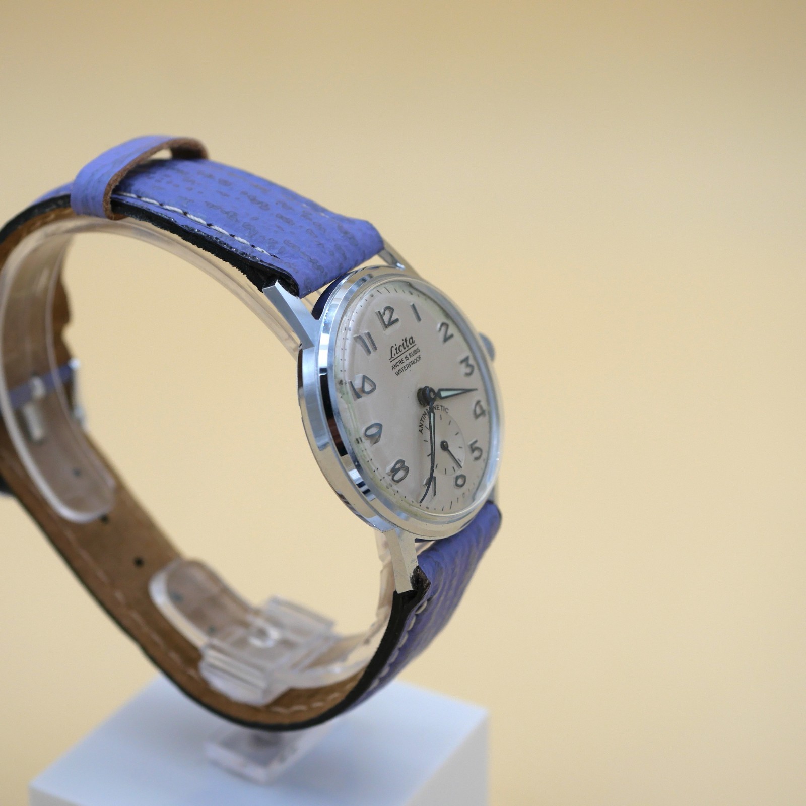 Montre LICITA mécanique Vintage Waterproof 15 Rubis - Cupillard 233 - Contrôlée – Image 4