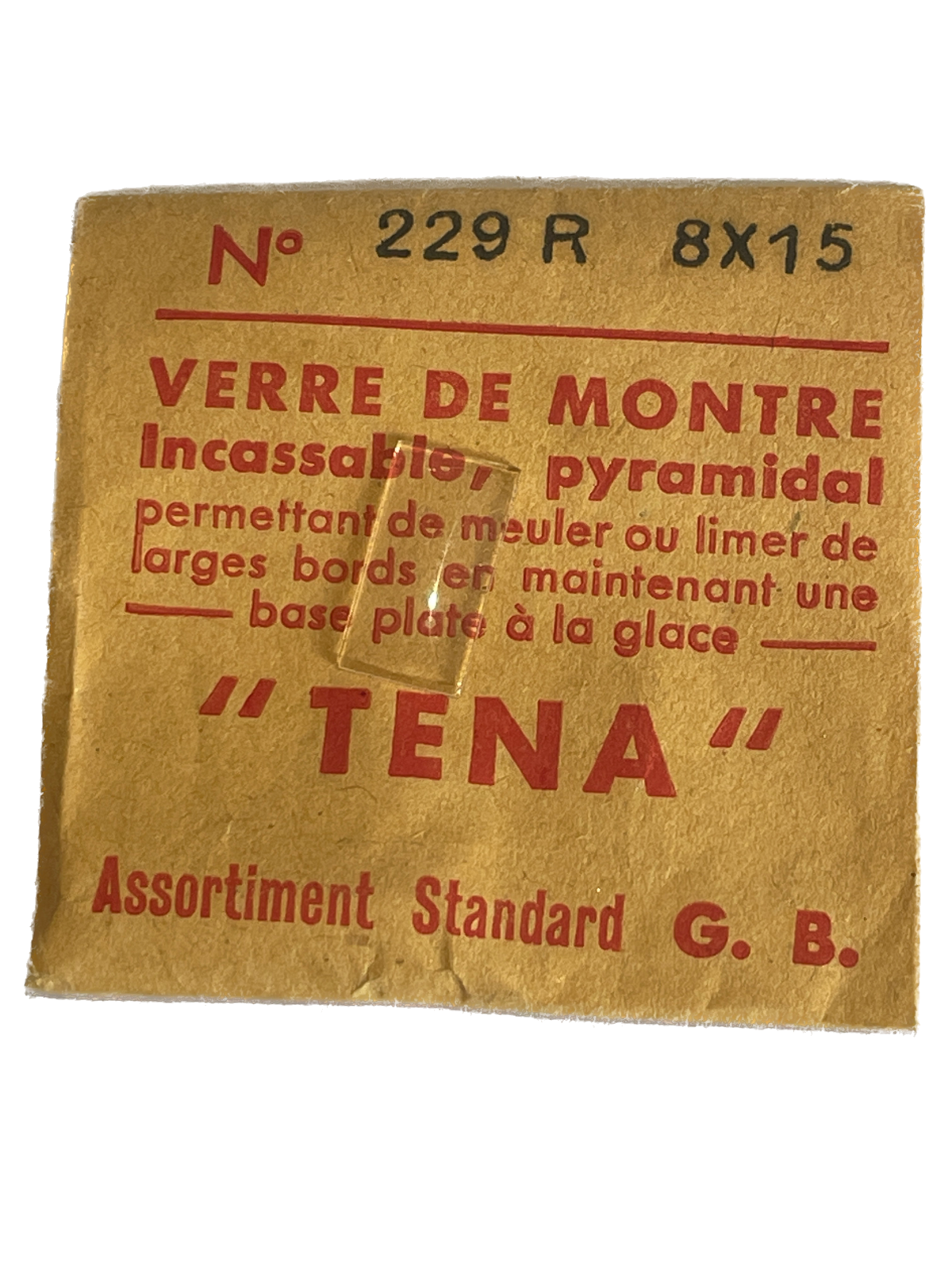 Verre de montre Plexi/Acrylique de forme N°1 à 250 TENA Incassable (Watch glass) – Image 230