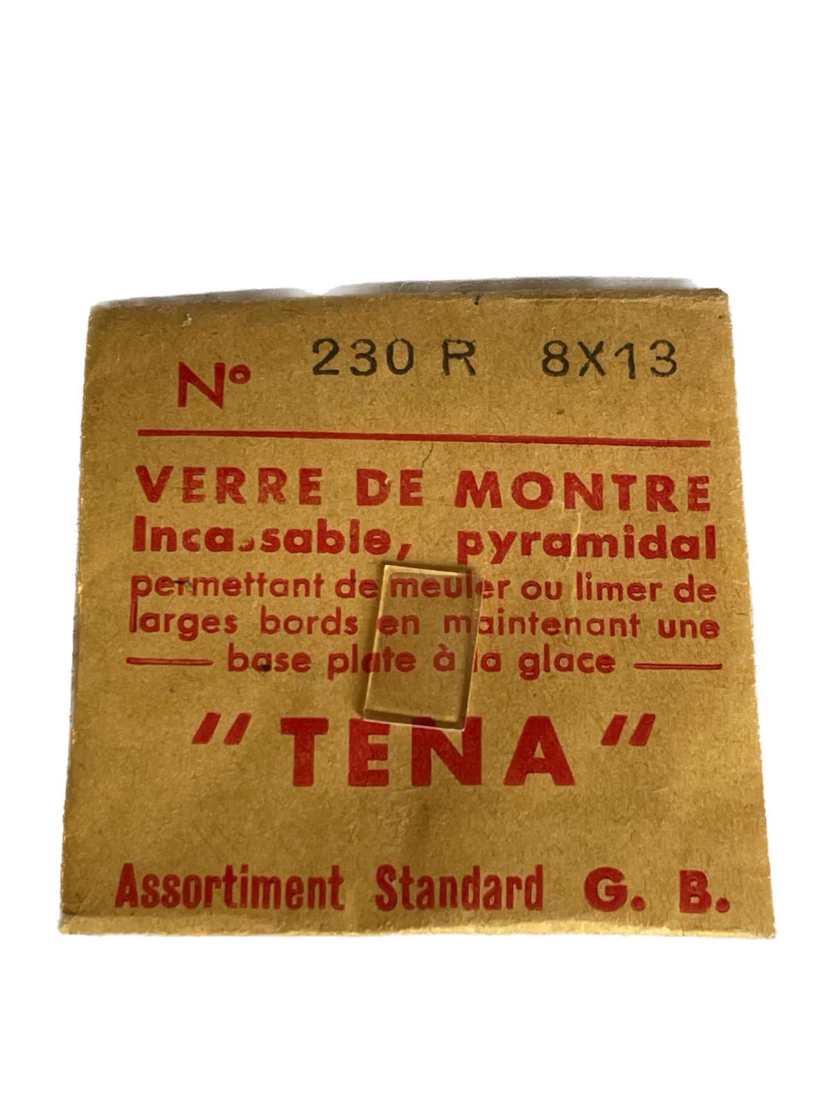 Verre de montre Plexi/Acrylique de forme N°1 à 250 TENA Incassable (Watch glass) – Image 231