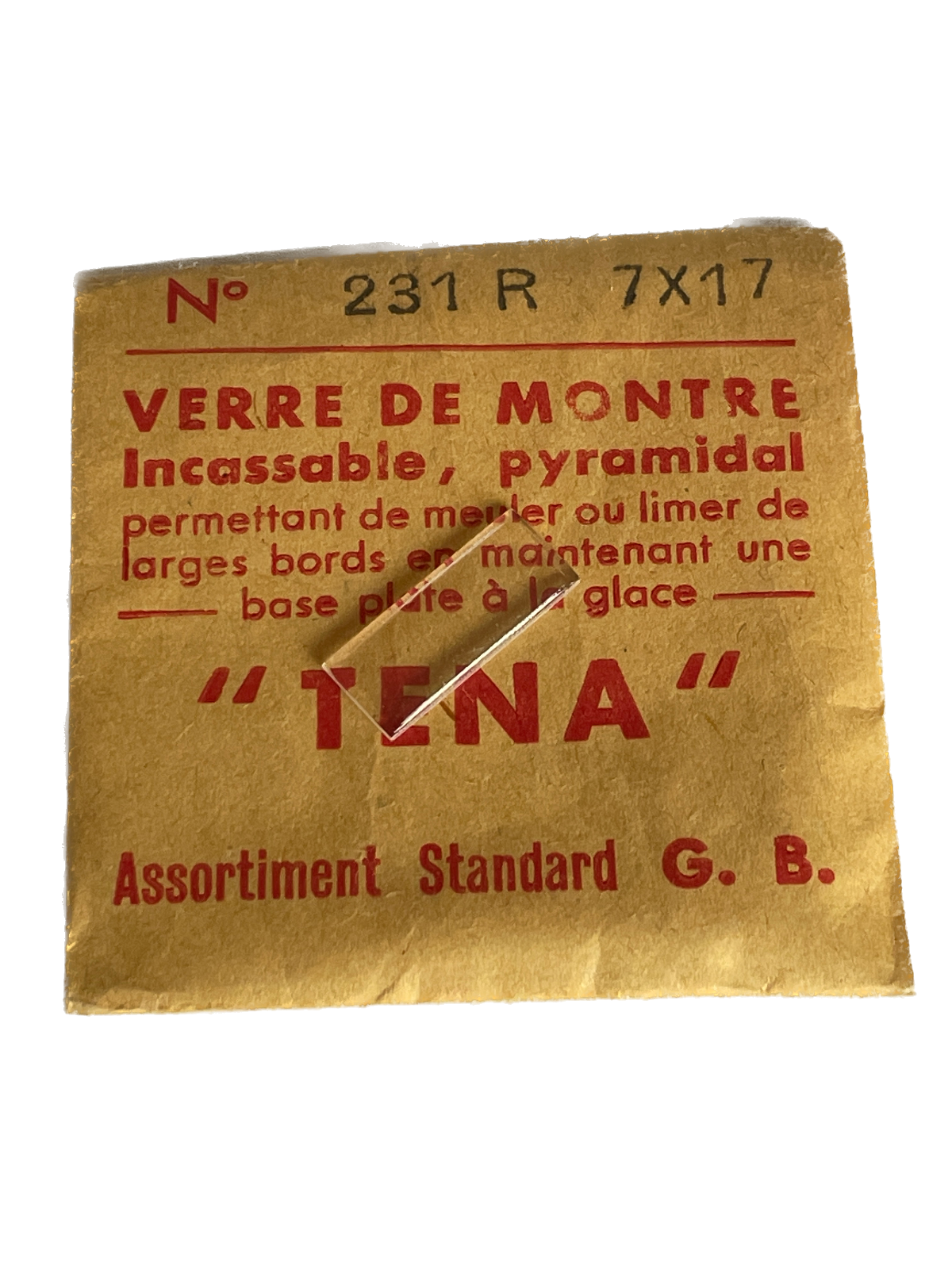 Verre de montre Plexi/Acrylique de forme N°1 à 250 TENA Incassable (Watch glass) – Image 232