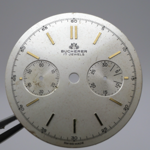 Cadran de montre chronographe Hahn Landeron 248 - BUCHERER Ø32,50mm [NOS]