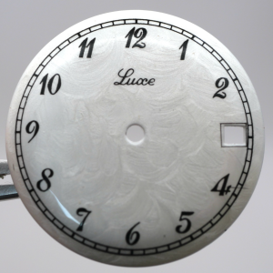 Cadran de montre LUXE R153 / PUW 1260 - Ø29,80mm Effet Nacre [NOS]