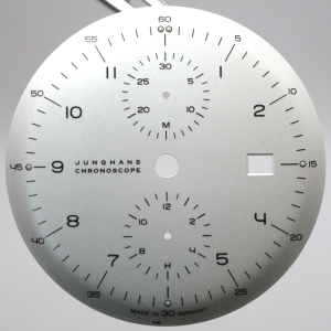 Cadran de montre Junghans Chronoscope - Ø36,85mm DATE [NOS] Made in German