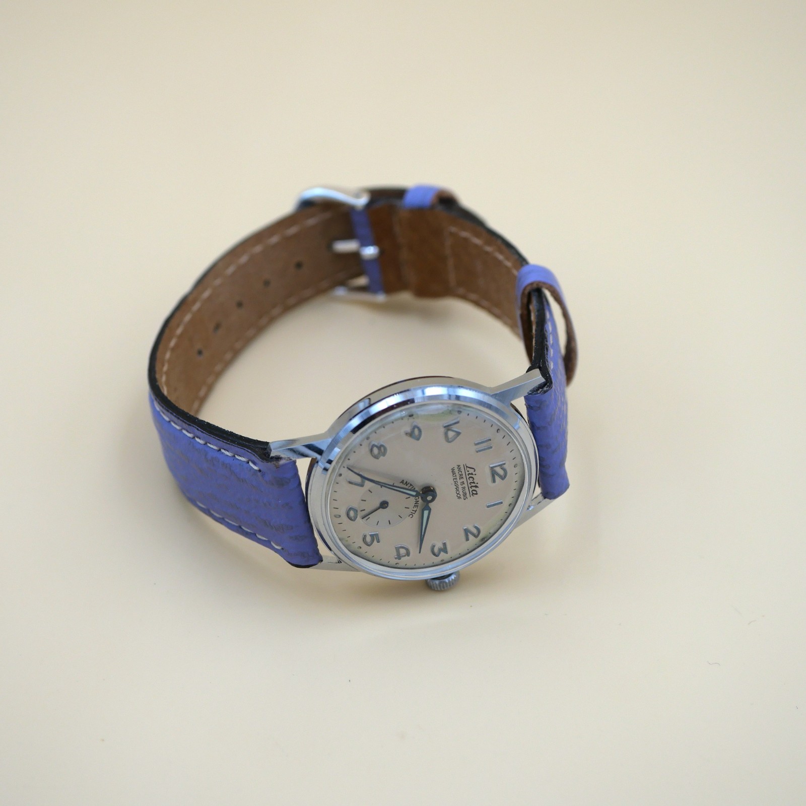 Montre LICITA mécanique Vintage Waterproof 15 Rubis - Cupillard 233 - Contrôlée – Image 8