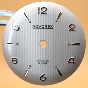 Cadran de montre ETA 1080 - NOVOREX Ø26mm Index dorés [NOS] Watch dial