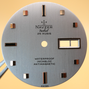 Cadran de montre ETA 2476 - NAVZER Ø28,50mm Index rosé [NOS] Watch dial