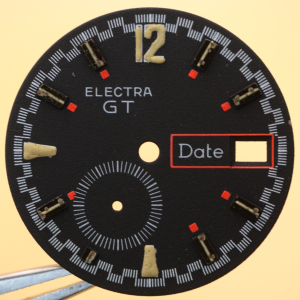 Cadran de montre CUP 233-66 - ELECTRA GT Ø27,50mm Date [NOS] Watch dial