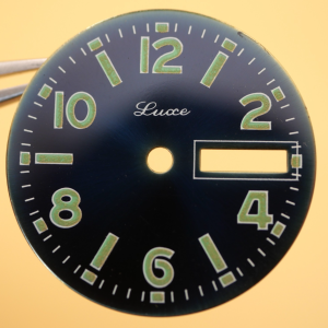 Cadran de montre Bleu FE 3602 - LUXE Ø27,50mm Jour+Date [NOS] Watch dial