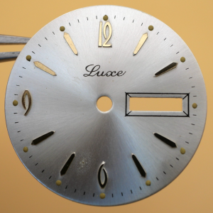 Cadran de montre FE 3612 - LUXE Ø29,50mm Jour+Date Index doré [NOS] Watch dial