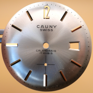 Cadran de montre FHF 81-2 - CAUNY Swiss  Ø31mm Date [NOS] Watch dial