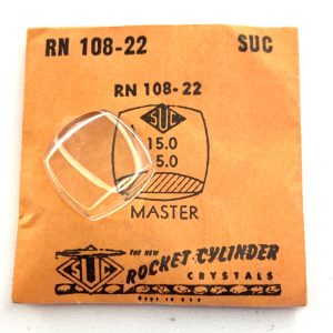 Verre montre SUC RN 108-22 - MASTER 15x15 [NOS] (Watch crystal)