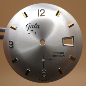 Cadran de montre FHF 81-2 - GALA Ø30mm Index rosés [NOS] Watch Dial