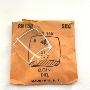 Verre montre SUC RN 180 - ELGIN DIEL 21,7x21,7 [NOS] (Watch crystal)