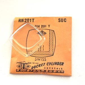 Verre montre SUC RN 201T - SWISS 22,1x22,1 [NOS] (Watch crystal)