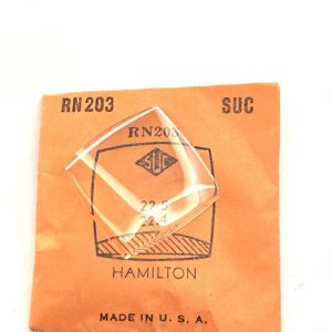 Verre montre SUC RN 203 - HAMILTON 22,5x22,4 [NOS] (Watch crystal)