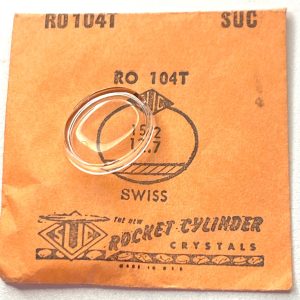 Verre montre SUC RO 104T - SWISS - 15,2x12,7 [NOS] (Watch crystal)