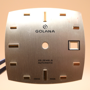 Cadran de montre ETA 2472 - GOLANA 28x26,50mm Date [NOS] Watch Dial