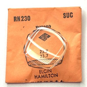 Verre montre SUC RN 230 - ELGIN HAMILTON - 23,7x23,7 [NOS] (Watch crystal)