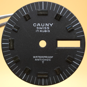 Cadran de montre Cal.6308 - CAUNY Swiss Ø27,50mm Jour+Date [NOS] Watch Dial