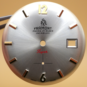 Cadran de montre Cal.6454 - FRAMONT Super Ø32mm Date [NOS] Watch Dial