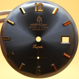 Cadran de montre Cal.6454 - FRAMONT Super Ø32mm Date [NOS] Watch Dial