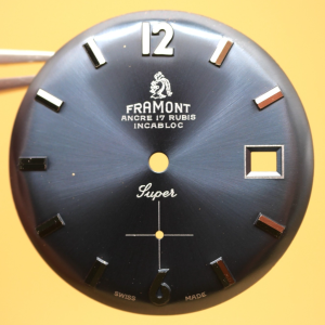 Cadran de montre Cal.6454 - FRAMONT Super Ø32mm Date [NOS] Watch Dial
