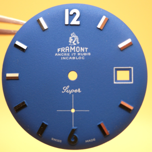 Cadran de montre Cal.6454 - FRAMONT Super Ø32mm Date [NOS] Watch Dial