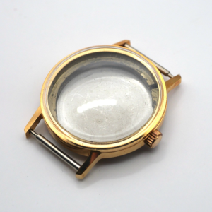 Boitier De Montre Ø34mm - Cadran Ø30mm - Plaqué Or [NOS] Watch Case