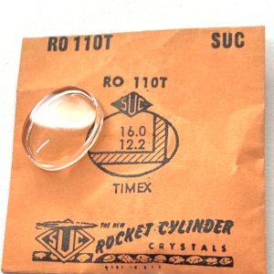 Verre montre SUC RO 110T - TIMEX - 16x12,2 - [NOS] (Watch crystal)