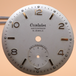 Cadran de montre HS 238 - CRISTALOR Ø26mm [NOS] Watch Dial